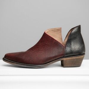Veracruz Leather Ankle Boots Sz 9 Qiet Luxury Artisan Western‎ Boho Chic $239